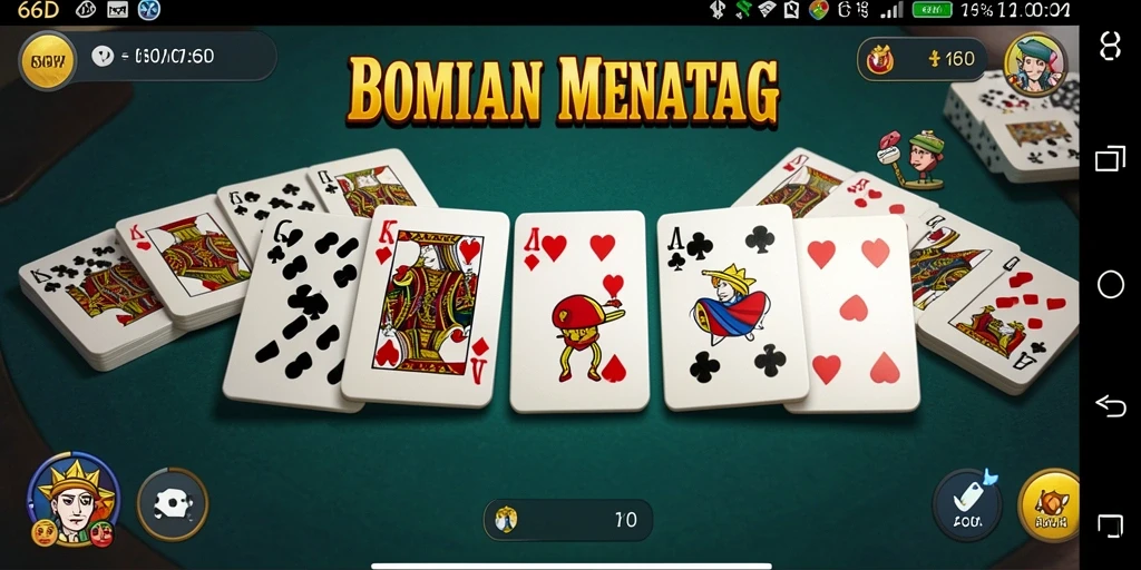 Tampilan gameplay menarik dari permainan Domino 66D.