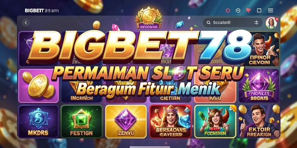 Tampilan gameplay Slot yang menarik dan interaktif di BIGBET78.