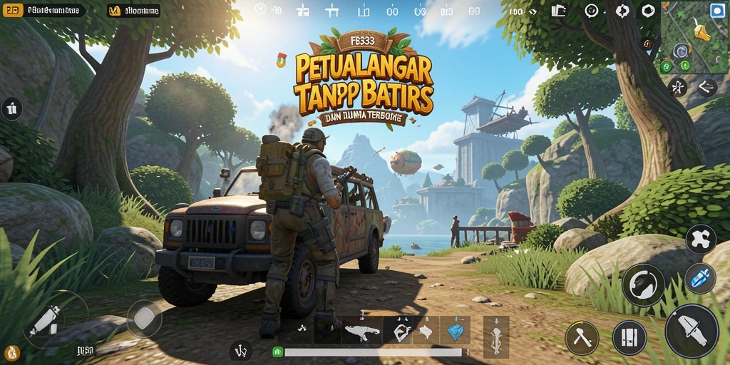 Tampilan gameplay FB333 yang memukau dalam dunia terbuka.