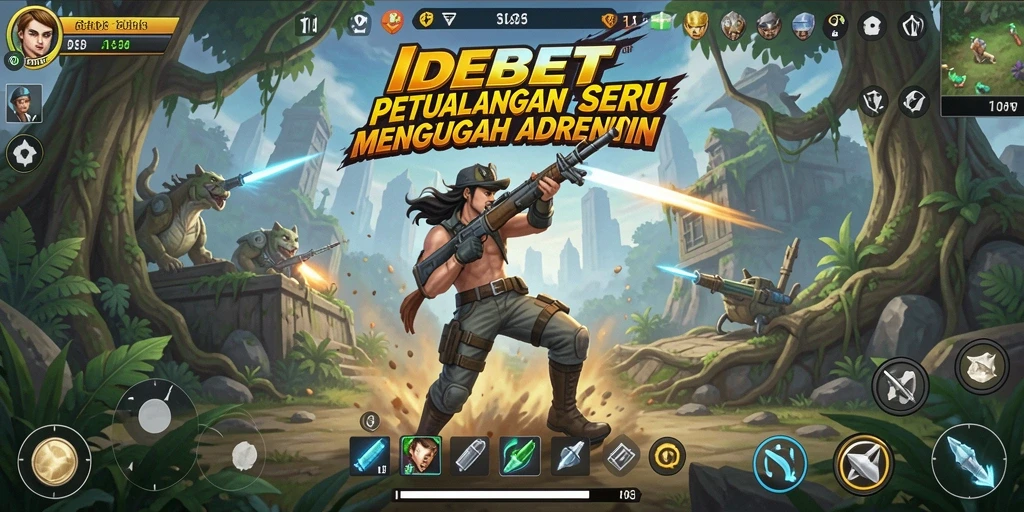 Screenshot gameplay IDEBET menampilkan petualangan penuh aksi dan eksplorasi.