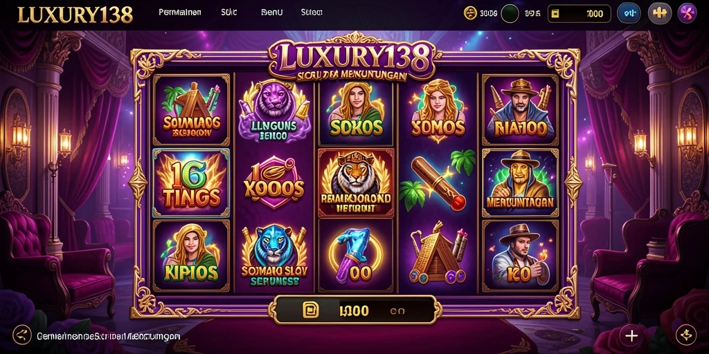 Screenshot gameplay LUXURY138 yang menunjukkan serunya bermain slot.
