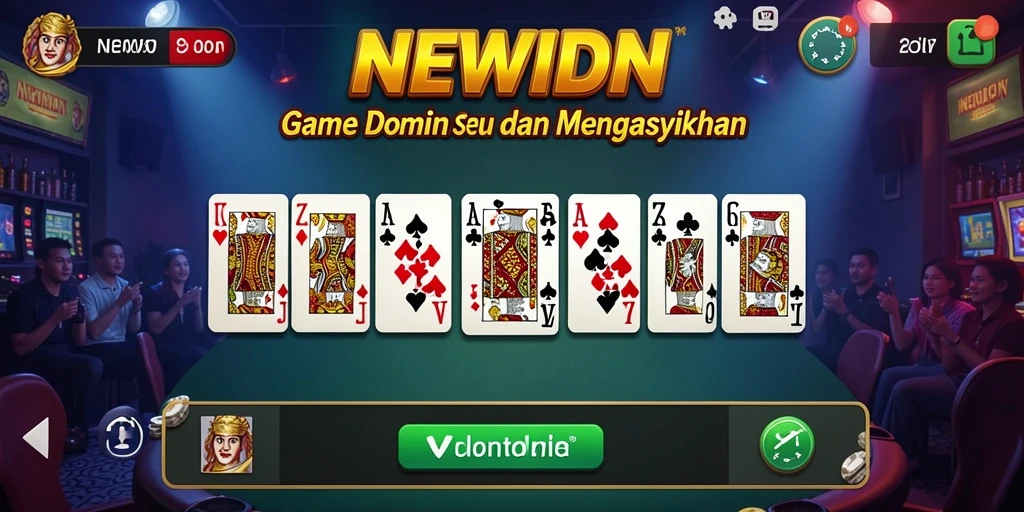 Tangkapan layar gameplay <strong>NEWIDN</strong> yang menampilkan keseruan permainan Domino.