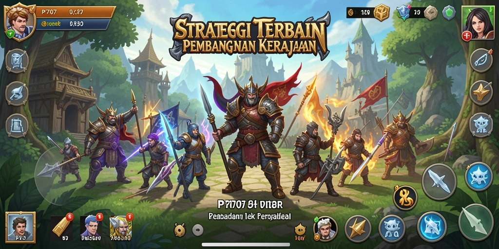 Tampilan utama PT707 dengan aksi strategi yang seru dan mendebarkan.