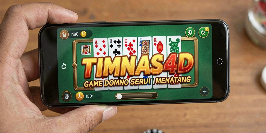 Tampilan menarik dari gameplay domino di TIMNAS4D.