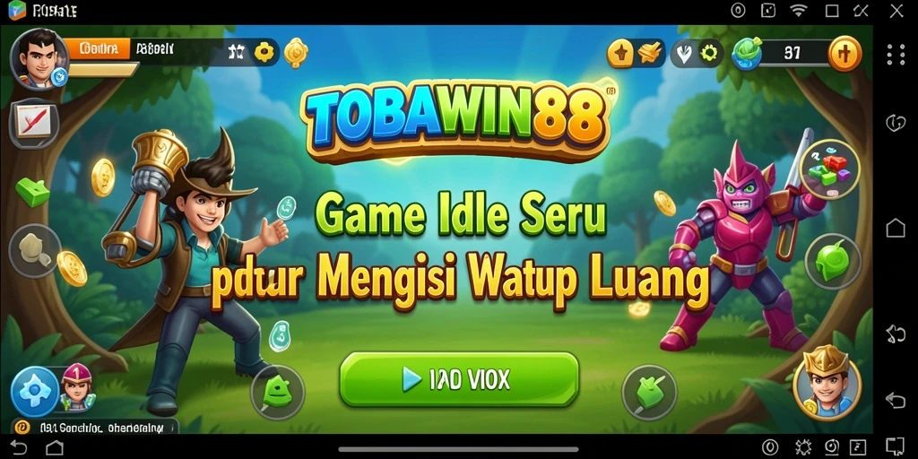 Screenshot gameplay TOBAWIN88 yang menampilkan aksi Idle yang menarik.