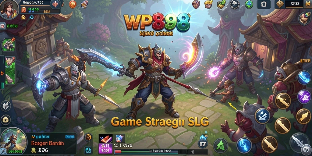 Tampilan gameplay menarik dari WP888 yang menunjukkan strategi SLG.